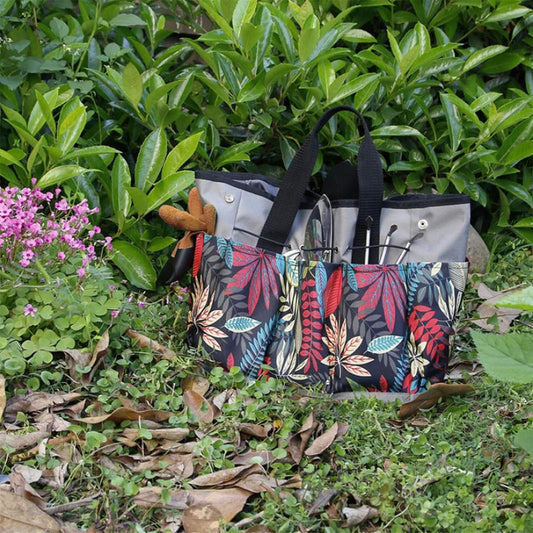 Garden Tool Bag, Garden Tote Storage Bag with 8 Pockets