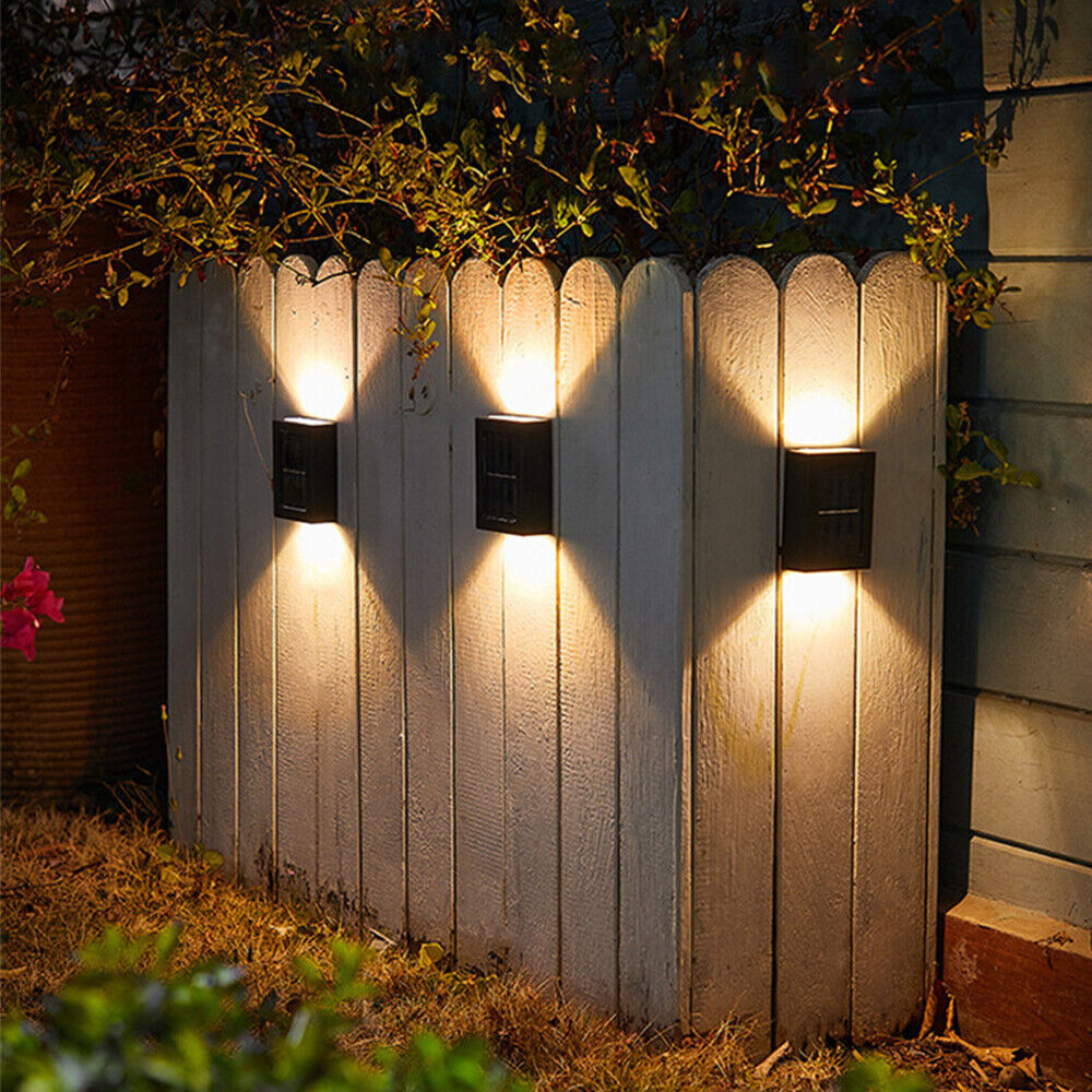 Solar Fence Lights, Step Lights, Solar Stair Lights Outdoor Deck Lights