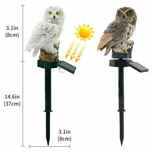 Owl Solar LED Light, Garden Solar Light Outdoor Decor, LED Light for Garden, Patio, Yard, Lawn, Walkway Decoration